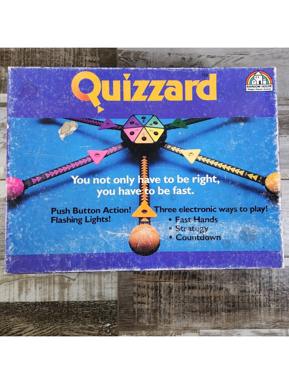 Vintage Quizzard Electronic Trivia Game Random House 1988 As-Is For Parts/Repair
